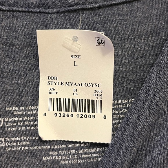 Captain America Signature Sheild Logo Blue Unisex T-Shirt - Picture 4 of 4